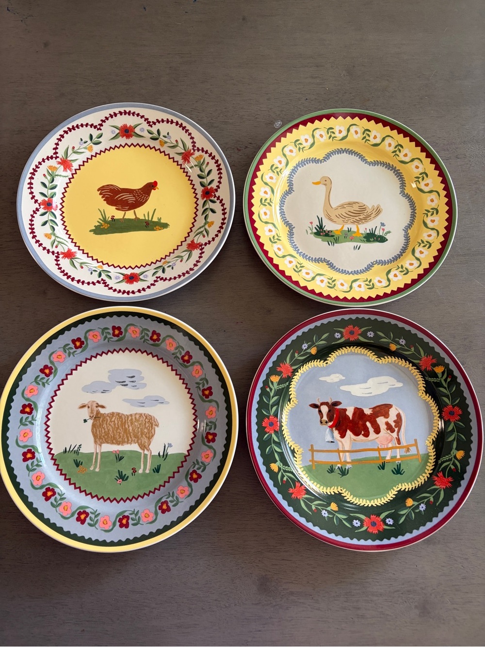 Riffle paper co salad plate set